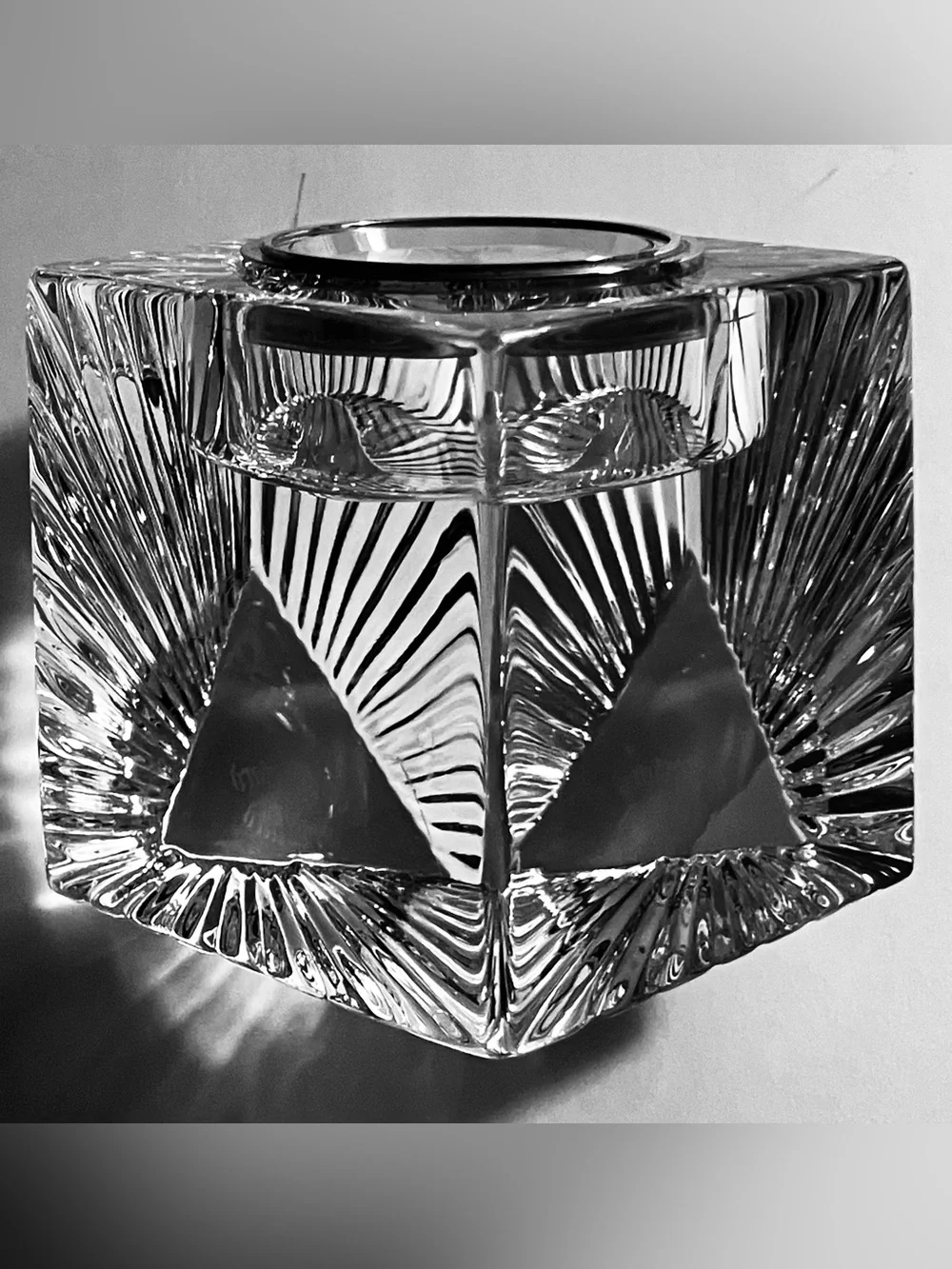 WATERFORD MERIDIAN Cube Clock / 2.5 Inches / SOLID IRISH CRYSTAL / Discontinued